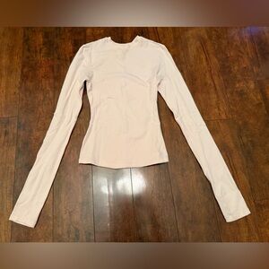 SKIMS Cotton Jersey Tee - Long Sleeve in Cherry Blossom